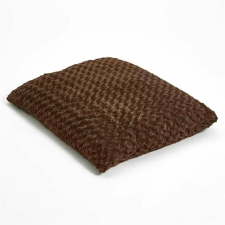 FIENDDEMONIO 2 x 3 ft. Brown Lux Faux Fur Rectangle Pet Bed, Chocolate FI3101424